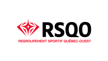 Groupe de joueurs de hockeys tous rassemblés autour d'une bannière faisant la mention FINALISTES JUNIOR A.